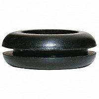 Резиновое кольцо PVC - чёрное - для кабеля диаметром максимум 17 мм² - диаметр отверстия 22 мм |  код. 098096 |   Legrand